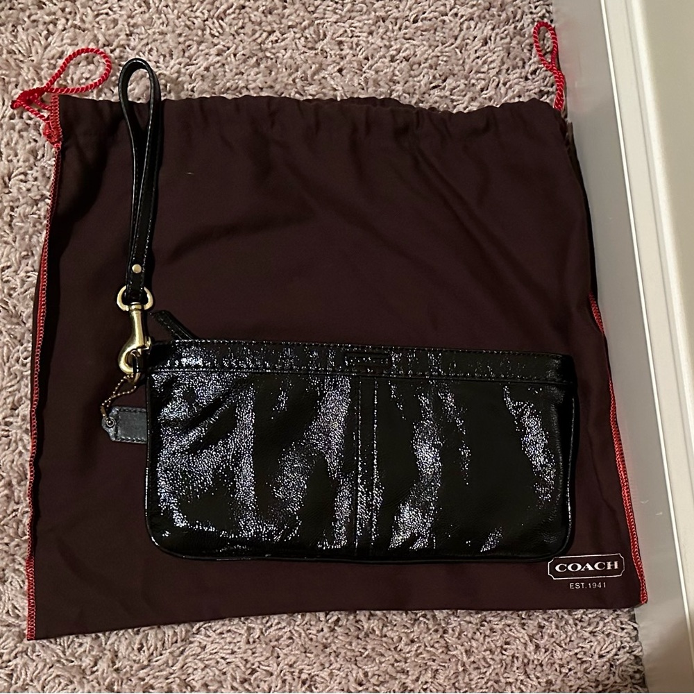 Coach Black Wristlet